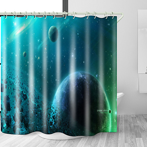 

Bathroom Shower Curtains & Hooks Rainbow Neoclassical Polyester Waterproof