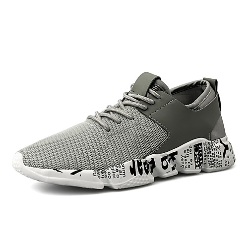 

Women's Trainers / Athletic Shoes Summer Flat Heel Round Toe Sporty Athletic Mesh / PU Running Shoes Black / Red / Gray
