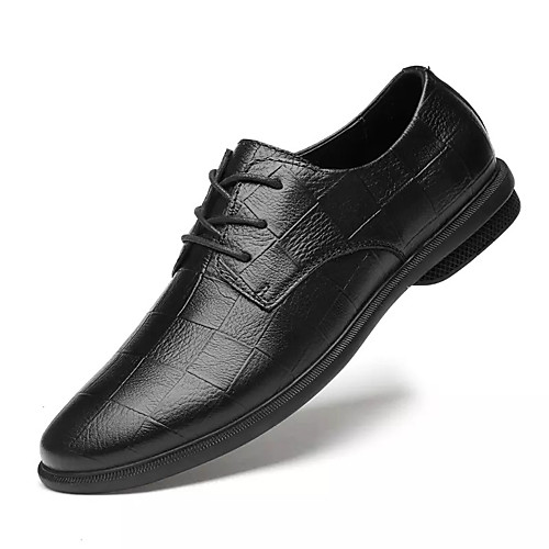 

Men's Summer Casual Daily Oxfords PU Non-slipping Black / Brown