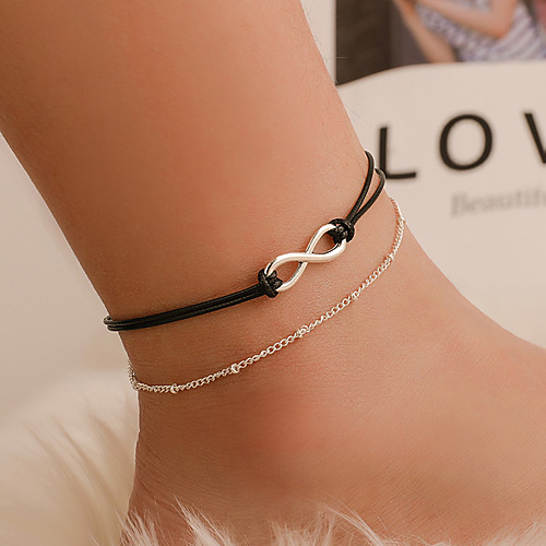 

Anklet Elegant Trendy Ethnic Women's Body Jewelry For Date Birthday Party Alloy Wedding Friends Silver 1 Piece