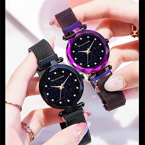 

Women's Steel Band Watches Luxury Fashion Stainless Steel Japanese Quartz Rose Gold Black Blue Water Resistant / Waterproof 30 m 1 pc Analog One Year Battery Life