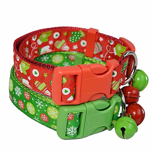 

Dog Cat Pets Collar Portable Retractable Soft Cute and Cuddly Adjustable Flexible Durable Casual / Daily Classic Christmas Polyester Beagle Bulldog Shiba Inu Pug Bichon Frise Schnauzer Red Pink 1pc