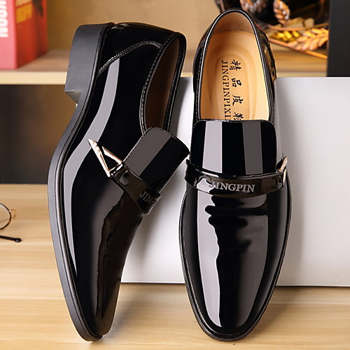 

Men's Spring & Summer Business Wedding Loafers & Slip-Ons Leather Black / Brown