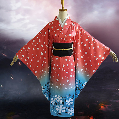 

Inspired by Demon Slayer: Kimetsu no Yaiba Anime Cosplay Costumes Japanese Cosplay Suits Top Kimono Coat Waist Belt For Women's / Sash / Ribbon