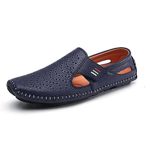

Men's Fall Casual / British Daily Outdoor Loafers & Slip-Ons Elastic Fabric Breathable Non-slipping Wear Proof White / Black / Blue