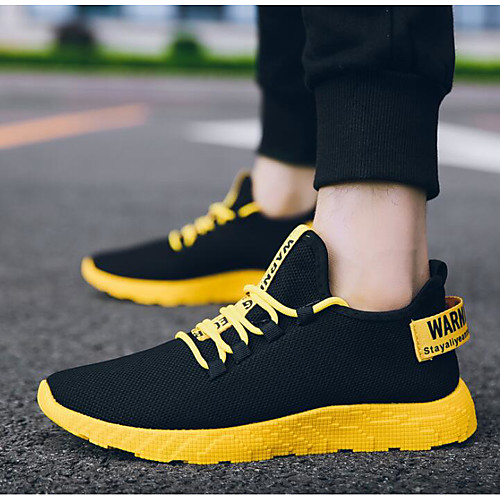 

Men's Summer / Spring & Summer Outdoor Sneakers Canvas Non-slipping White / Yellow / Red