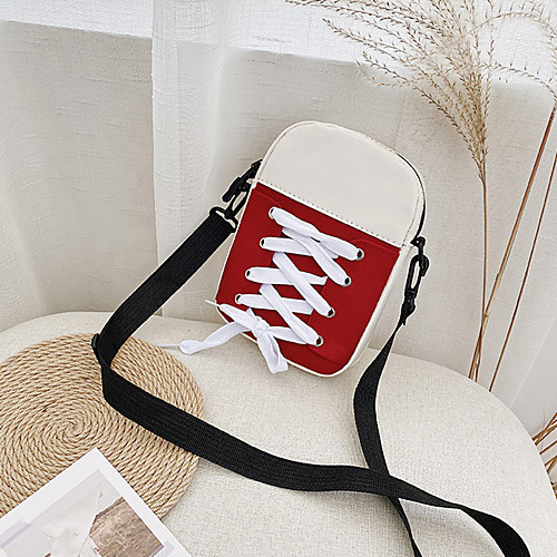 

Women's Polyester Crossbody Bag Color Block Black / Red / Yellow
