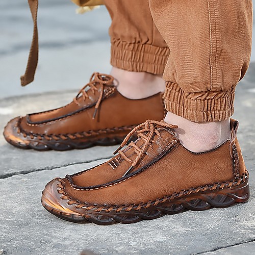 

Men's Summer Outdoor Oxfords PU Non-slipping Black / Brown