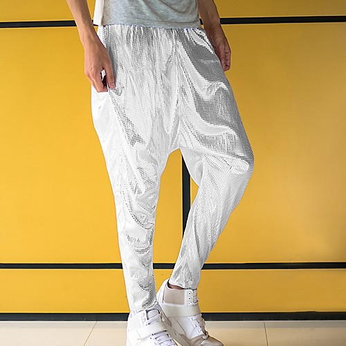 

Men's Basic Slim Chinos Pants - Solid Colored Drawstring Black Silver US32 / UK32 / EU40 / US34 / UK34 / EU42 / US36 / UK36 / EU44