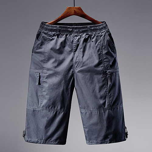 

Men's Hiking Shorts Hiking Cargo Shorts Summer Outdoor 12 Loose Breathable Quick Dry Sweat-wicking Comfortable Cotton Shorts Bottoms Camping / Hiking Hunting Fishing Army Green Grey Dark Blue XL XXL