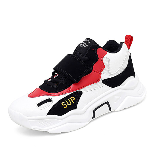 

Men's / Unisex Fall / Spring & Summer Sporty / Casual Daily Outdoor Trainers / Athletic Shoes Running Shoes / Walking Shoes Microfiber / PU Breathable Non-slipping Shock Absorbing Black and White