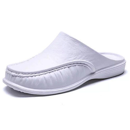 

Men's Summer Casual Daily Clogs & Mules EVA(ethylene-vinyl acetate copolymer) / PU Non-slipping White / Black / Khaki