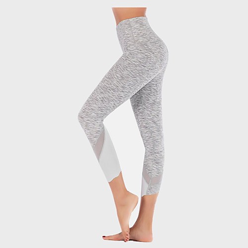 

Women's High Waist Leggings Running Tights Capris Sports Bottoms Running Jogging Training Breathable Quick Dry Tummy Control Fashion Black Grey Navy Blue Coffee / High Elasticity / Butt Lift