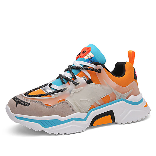 

Men's Spring & Summer / Fall & Winter Sporty / Casual Daily Outdoor Trainers / Athletic Shoes Running Shoes / Walking Shoes Elastic Fabric / Tissage Volant Breathable Wear Proof White / Black / Orange