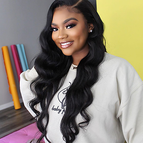 

Remy Human Hair Lace Front Wig style Brazilian Hair Body Wave Natural Wig 150% Density New Arrival Women's Long Medium Length Very Long Human Hair Lace Wig