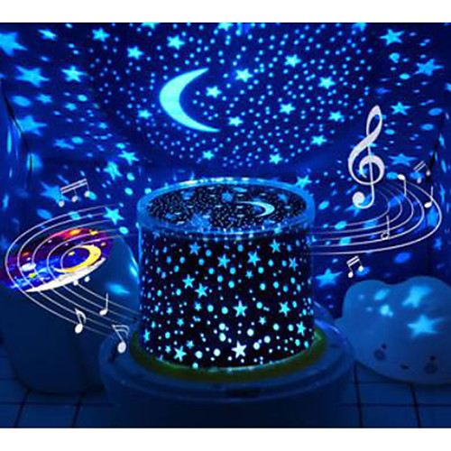 

Projector Lights Moon Star Starry Night Light LED Lighting Light Up Toy Constellation Lamp Star Projector Glow 5 V USB Batteries Powered Kid's Adults for Birthday Gifts and Party Favors 1 pcs