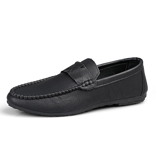 

Men's Summer / Fall Classic / British Daily Office & Career Loafers & Slip-Ons Walking Shoes Nappa Leather Black / Brown