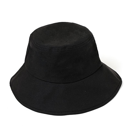 

Men's Bucket Hat Polyester Basic - Color Block Fall Black