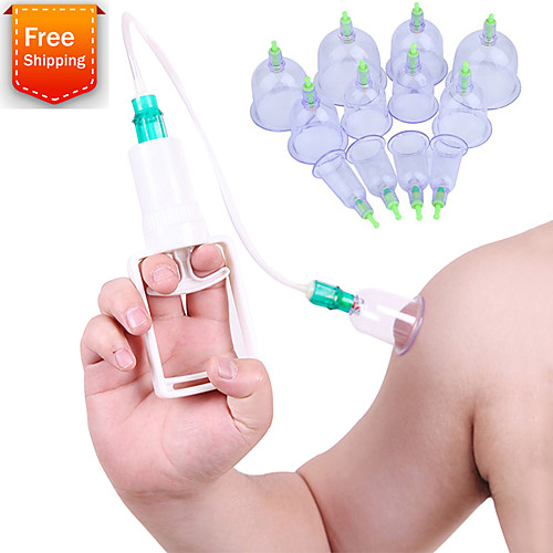 

Healthy 12 Cups Medical Vacuum Cans Cupping Cup Cellulite Suction Cup Therapy Massage Anti-cellulite Massager
