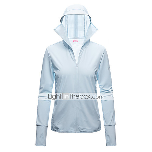 

Women's Full Zip Elastane Track Jacket Hoodie Jacket Running Jacket Hooded Running Walking Fitness UV Sun Protection UPF50 Sportswear Jacket Top Long Sleeve Activewear Micro-elastic / Windbreaker