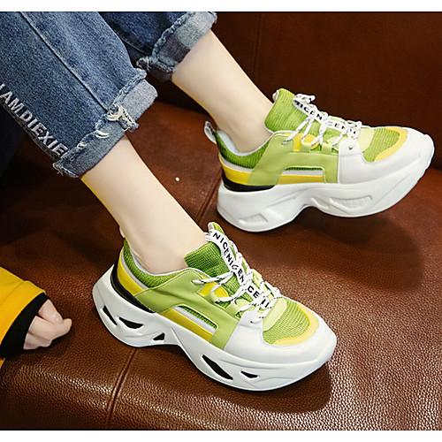 

Women's Trainers / Athletic Shoes Spring & Summer Flat Heel Round Toe Daily Canvas Black / Green