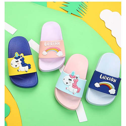 

Boys' / Girls' Comfort PVC Slippers & Flip-Flops Toddler(9m-4ys) / Little Kids(4-7ys) Purple / Yellow / Pink Spring / Summer