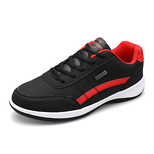 

Men's Fall / Spring & Summer Sporty / Casual Daily Outdoor Trainers / Athletic Shoes Running Shoes / Walking Shoes PU Breathable Non-slipping Shock Absorbing White / Black / Blue Color Block