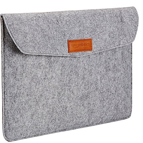 

Unisex Zipper Microfiber Briefcase Solid Color Light Gray / Dark Gray