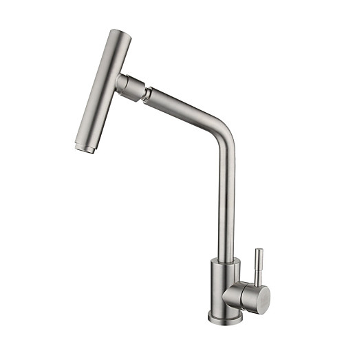 

Kitchen faucet - Single Handle One Hole Stainless Steel Standard Spout Centerset Contemporary Kitchen Taps