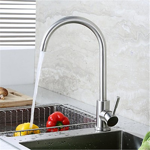

304 Stainless Steel Kitchen Faucet Hot And Cold Sitting Type Rotatable Sanitary Sink Vegetable Basin Faucet