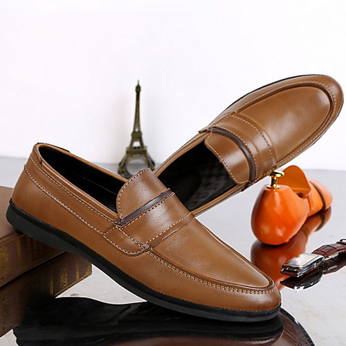 

Men's Spring / Summer Classic Daily Loafers & Slip-Ons PU Black / Khaki