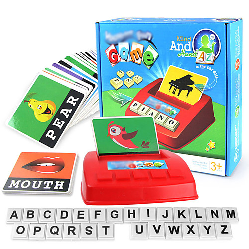 

Educational Flash Card Matching Letter Game Educational Toy Letter Spelling Letter Reading Game Improve Memory ABS Resin Kid's Preschool Cute Kits Non Toxic 30 pcs 3-6 Y