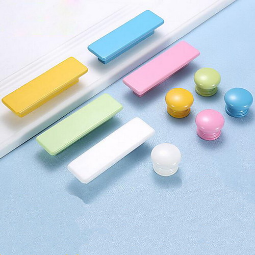 

Children's Macaron Solid Wood Handle Nordic Cute Kindergarten Handle Cabinet Door Handle Furniture Hardware
