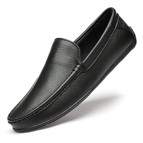 

Men's Summer Casual Daily Loafers & Slip-Ons PU Non-slipping Black / Brown