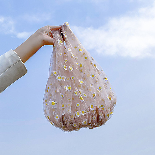 

Women's Embroidery Polyester Top Handle Bag Solid Color Blushing Pink / Blue / White