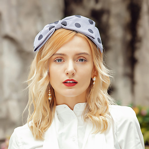

Headwear Elegant Polyester Hats with Bowknot 1pc Wedding / Party / Evening Headpiece