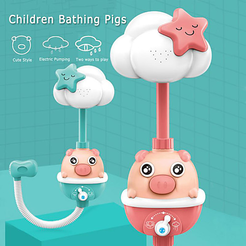 

Children Bathing Pig Electric Shower Play Water Baby Bathroom Bath Automatic Equipment Kids Shower Bath Toys Shower Head Faucet