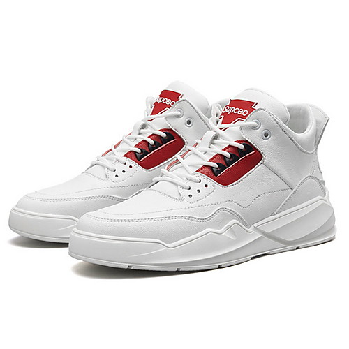 

Men's Spring & Summer Casual Outdoor Trainers / Athletic Shoes PU White / Black