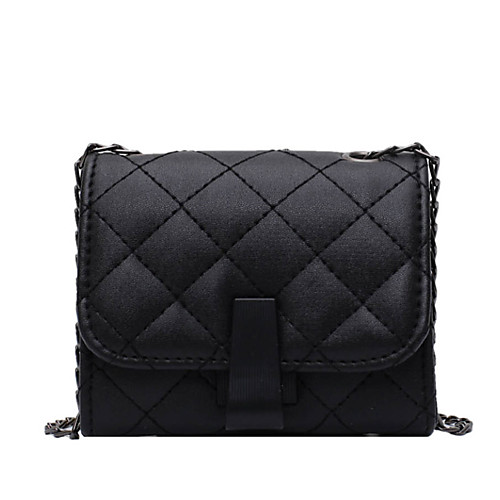 

Women's Chain Polyester / PU Crossbody Bag Solid Color Red / White / Brown