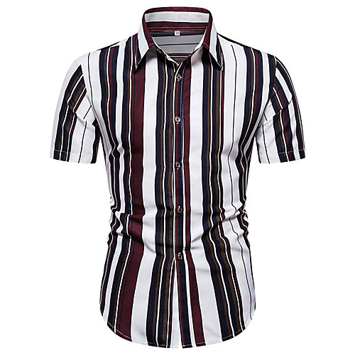 

Men's Striped Shirt Daily White