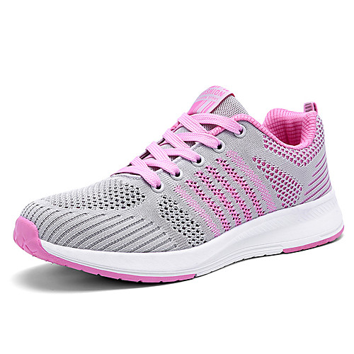 

Women's Trainers / Athletic Shoes Spring & Summer / Fall & Winter Flat Heel Round Toe Daily Outdoor Mesh Fuchsia / Pink / Black
