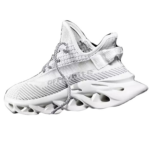 

Men's Summer Sporty Athletic Trainers / Athletic Shoes Running Shoes Elastic Fabric / Tissage Volant Non-slipping Black / Green / Brown