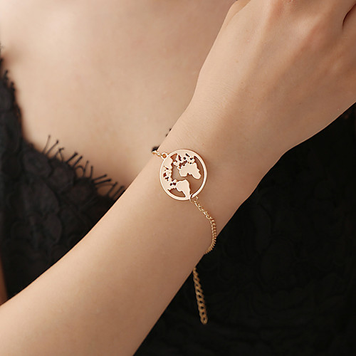 

Women's Bracelet Classic Wedding Birthday Vintage Theme European Trendy Casual / Sporty Ethnic French Alloy Bracelet Jewelry Gold / Black / Silver For Date Festival