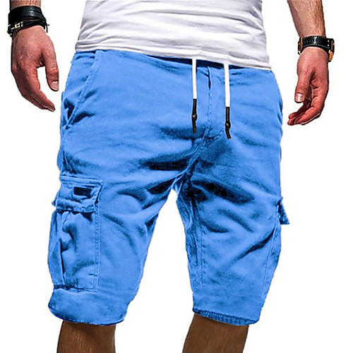 

Men's Basic Military Plus Size Daily Weekend Slim Shorts Cargo Pants - Solid Colored Sporty Drawstring Outdoor Summer Wine White Black US32 / UK32 / EU40 / US34 / UK34 / EU42 / US36 / UK36 / EU44