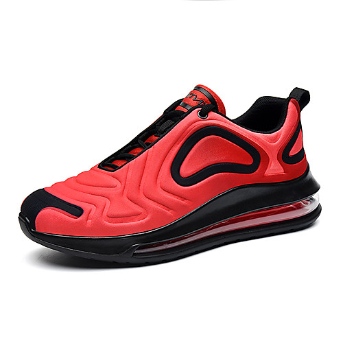

Men's Spring & Summer Sporty Athletic Trainers / Athletic Shoes Running Shoes PU / Elastic Fabric Non-slipping Black / Yellow / Red Color Block