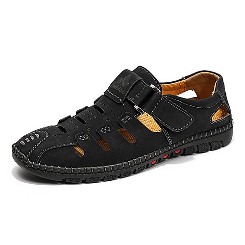 

Men's Summer Outdoor Sandals PU Non-slipping Black / Yellow / Khaki