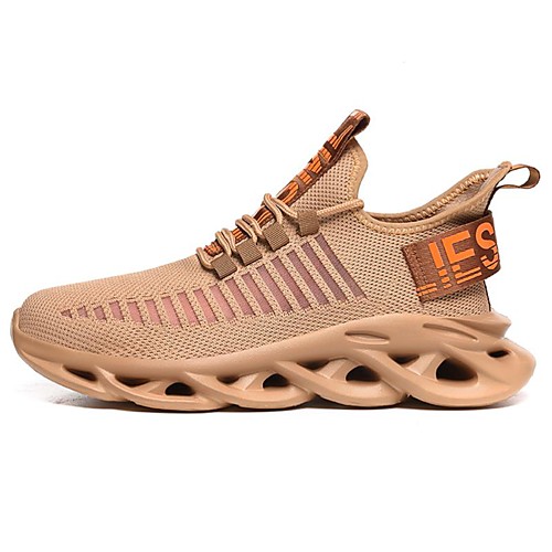 

Men's Spring & Summer / Fall & Winter Casual Daily Trainers / Athletic Shoes Walking Shoes Tissage Volant Breathable Non-slipping Shock Absorbing Light Brown / White / Black