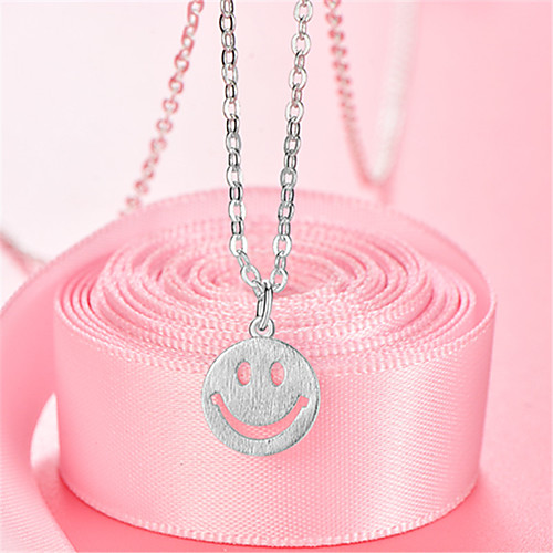 

Women's White Synthetic Diamond Pendant Necklace Chain Necklace Necklace Rolo Letter Punk Trendy Casual / Sporty Fashion Copper Silver Plated Silver 405 cm Necklace Jewelry 1pc For Anniversary Sport