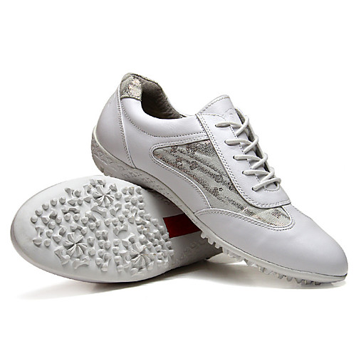 

Women's Golf Shoes Waterproof Breathable Anti-Slip Wearable Golf Outdoor Exercise Spring, Fall, Winter, Summer Grey White