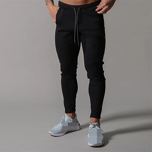 

Men's High Waist Sweatpants Joggers Jogger Pants Sports & Outdoor Athleisure Wear Bottoms Drawstring Elastane Cotton Winter Running Walking Jogging Training Breathable Moisture Wicking Soft Sport